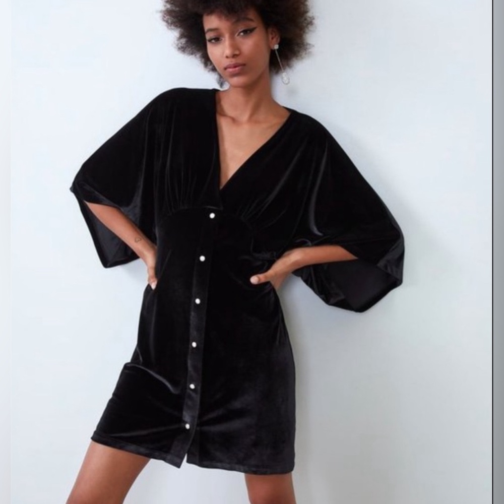 NWT Zara Velvet Dress